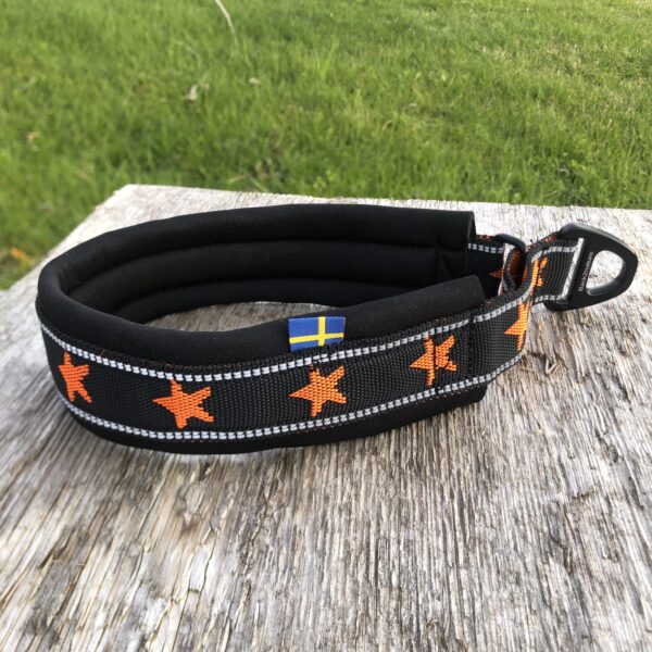 Halsband ”My dog is a star” Orange